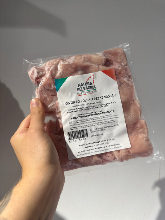 Polpa di Coniglio 500gr pezzi
