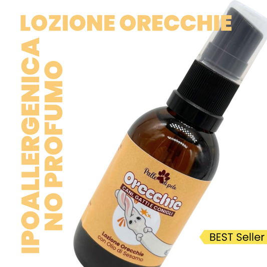 Lozione per la pulizia orecchie DELICATA, IPOALLERGENICA, NO PROFUMI