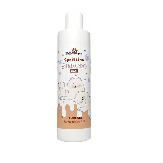 SPRITZINO, Shampoo per cani volumizzante antimuta per pelo tipo spitz e primitivo
