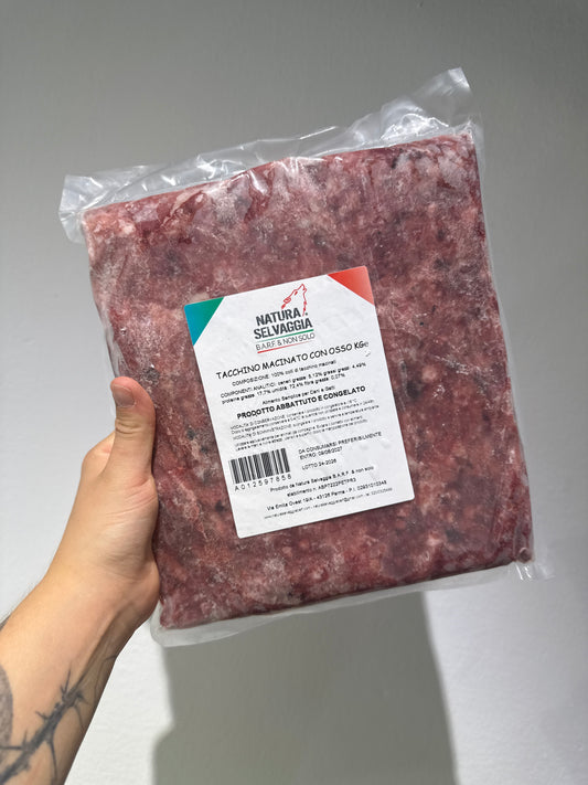 Macinato con ossa di tacchino