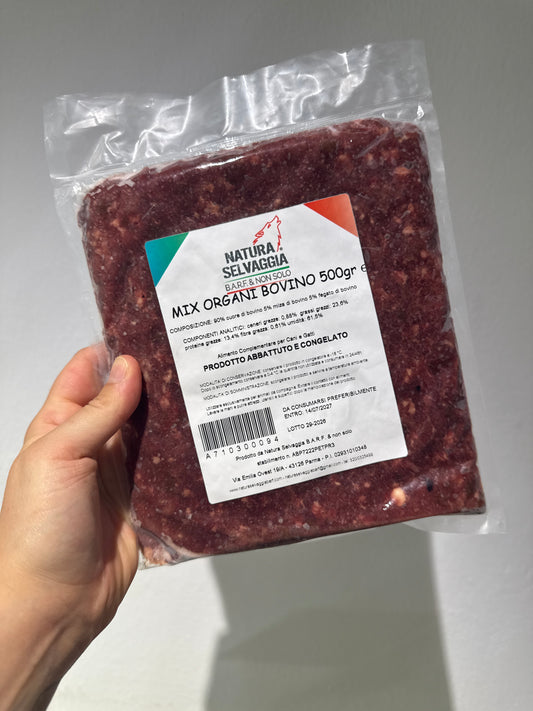 Macinato di Organi Interni bovino 500gr