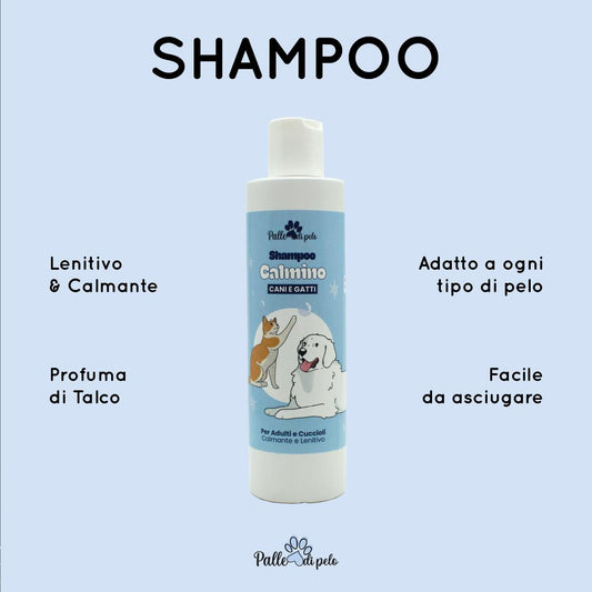 CALMINO, Shampoo lenitivo e delicato per cani e gatti