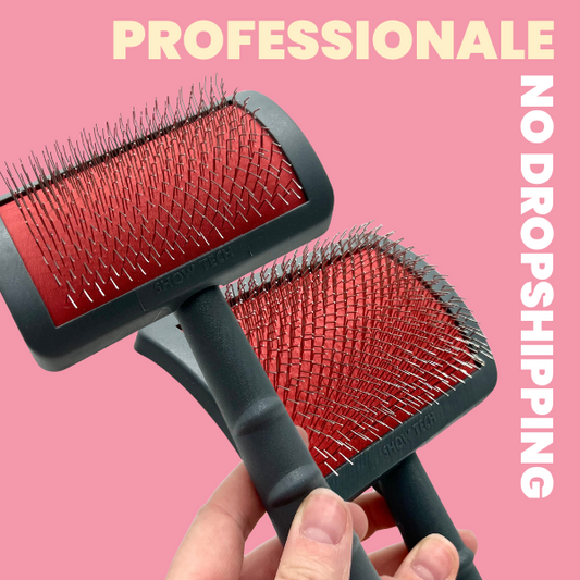 Cardatore per cani GREY setole medio lunghe e medio dure