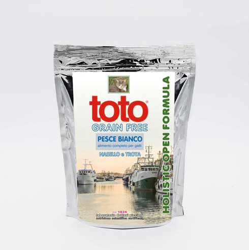Crocchette GATTO toto holistic Pesce Bianco GRAIN FREE